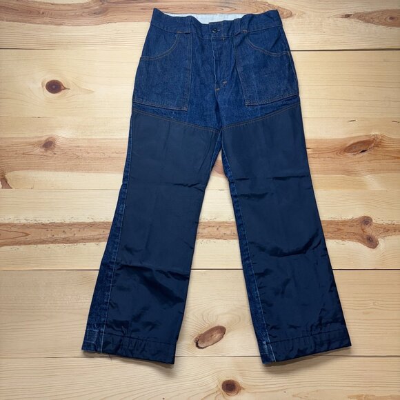 Vintage Orvis Jeans Mens 34x30 Blue Denim Upland Hunting Fishing Talon Zipper